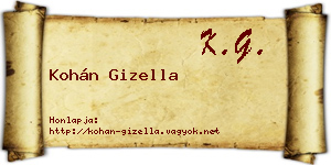 Kohán Gizella névjegykártya